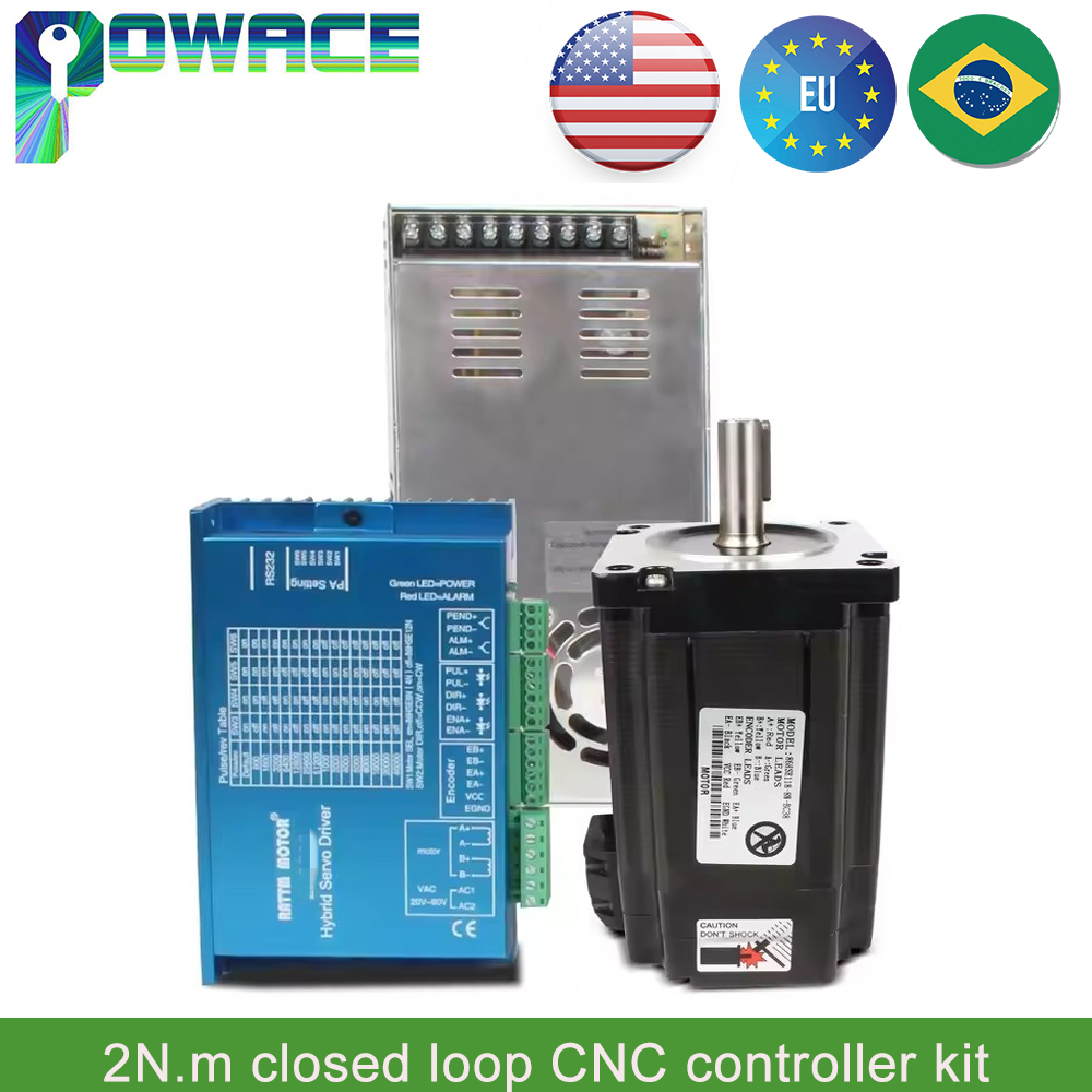 Nema 23 Closed Loop Stepper Motor Driver Kit - 【EU】 Zestaw sterownika CNC z zamkniętą