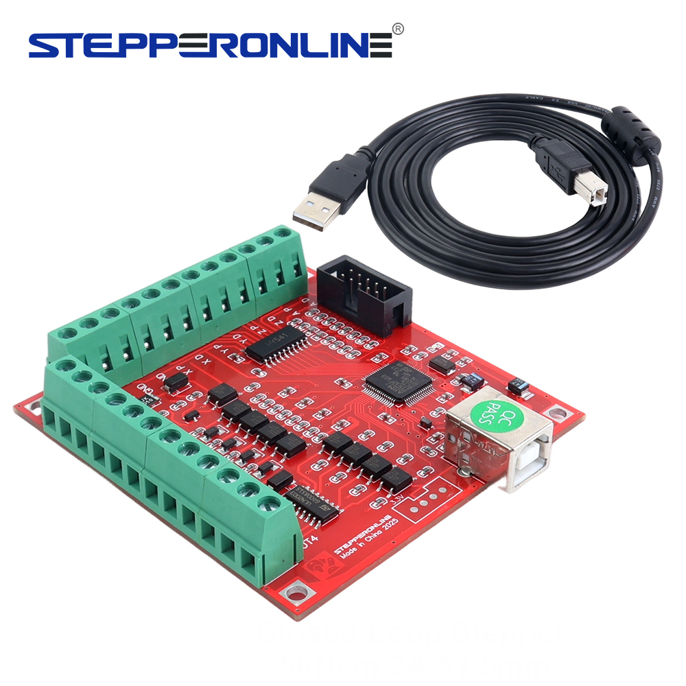 Mach3 Usb Cnc Controller 4 Axis 100Khz - 4-osiowy kontroler USB CNC Breakout Board