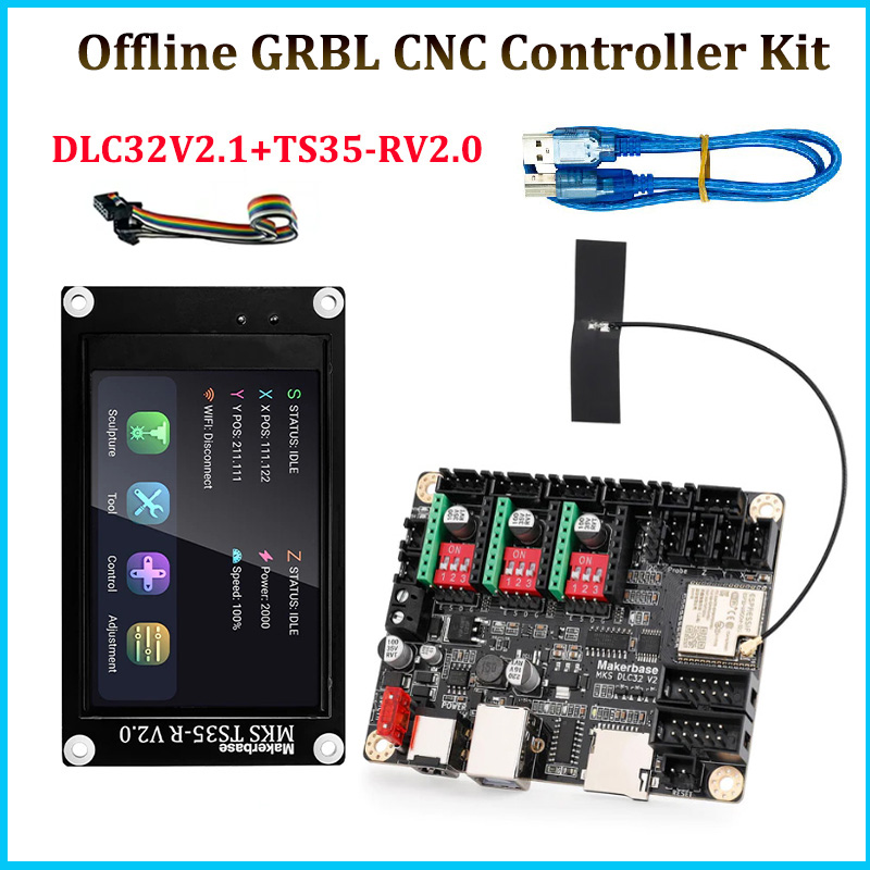 Makerbase MKS DLC32 V2.1 32Bit – Grbl 32 Bit Control Board Offline Display recenzja i cena
