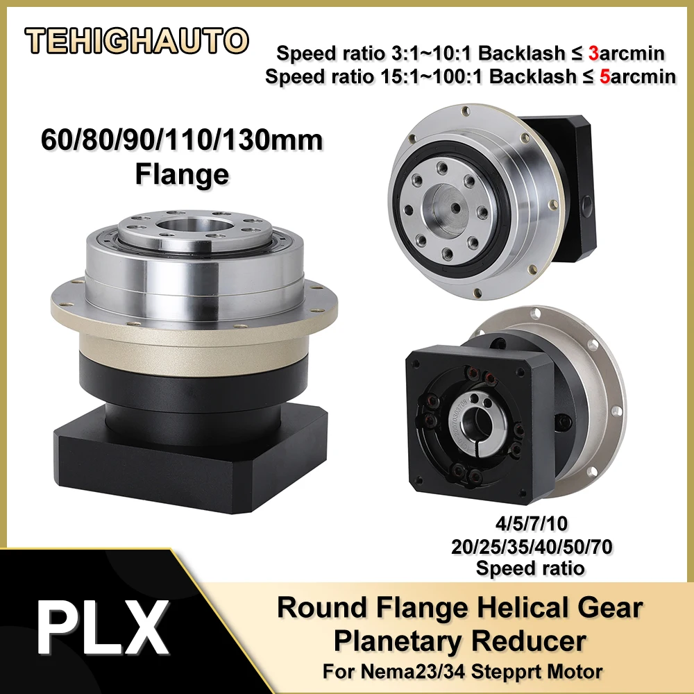 Okrągły kołnierz Przekładnia ś – Planetary Gearbox Reducer Nema 23 34 recenzja i cena
