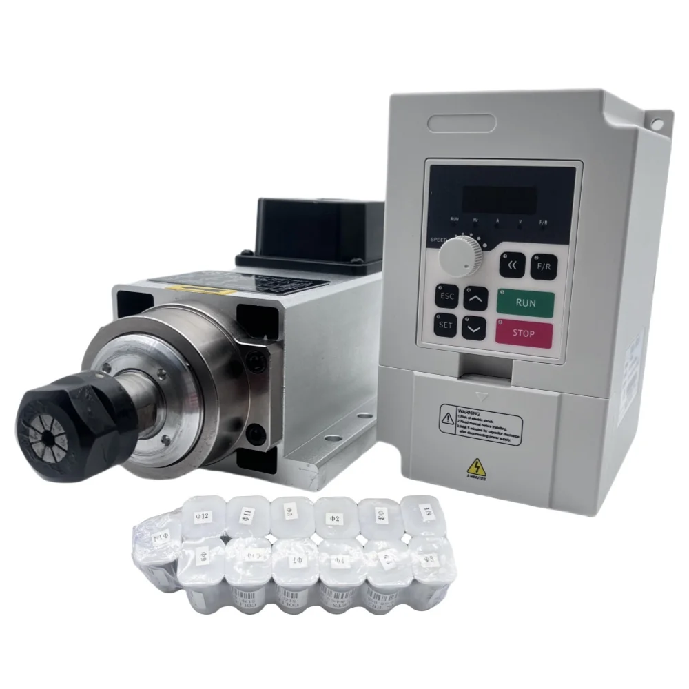 Zestaw silnika wrzeciona CNC 1 – Air Cooled 1.5Kw Spindle Motor Inverter 110V recenzja i cena