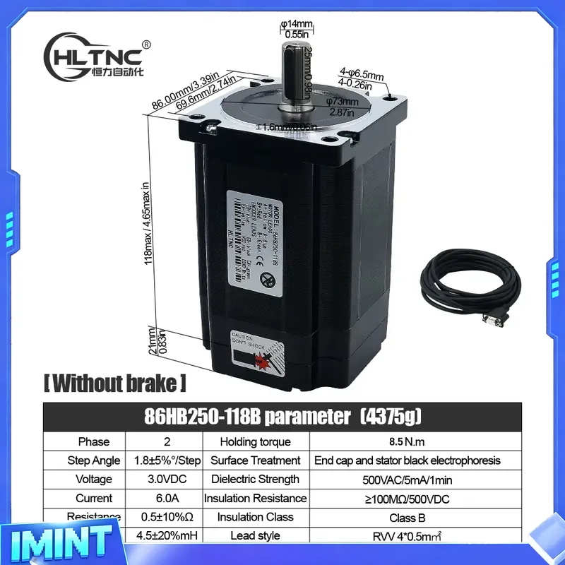 Silnik krokowy HLTNC Nema 34 z – Hybrid Servo Driver Nema 34 8.5Nm recenzja i cena