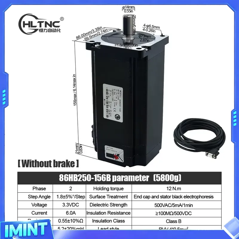 Silnik krokowy HLTNC Nema 34 z – Hybrid Servo Driver Nema 34 8.5Nm recenzja i cena