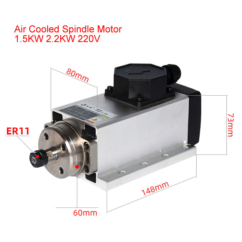 Silnik wrzeciona CNC 800W 1.5W – Er20 Collet Chuck Spindle Motor 220V recenzja i cena