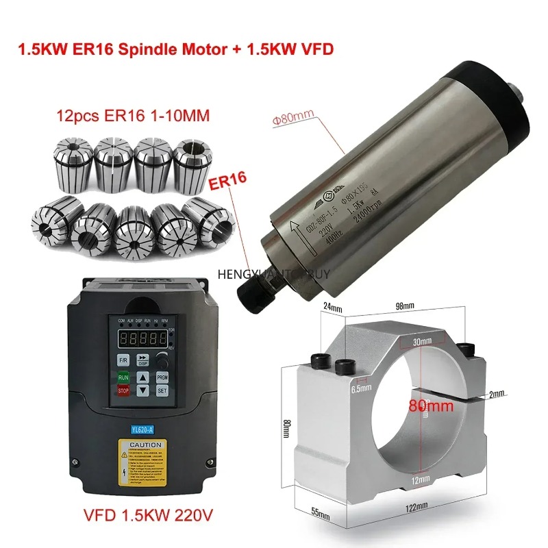 Zestaw silnika wrzecionowego c – Er20 Collet Chuck Spindle Motor 220V recenzja i cena